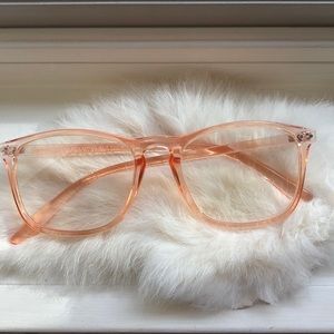 Tangerine transparent style glasses!